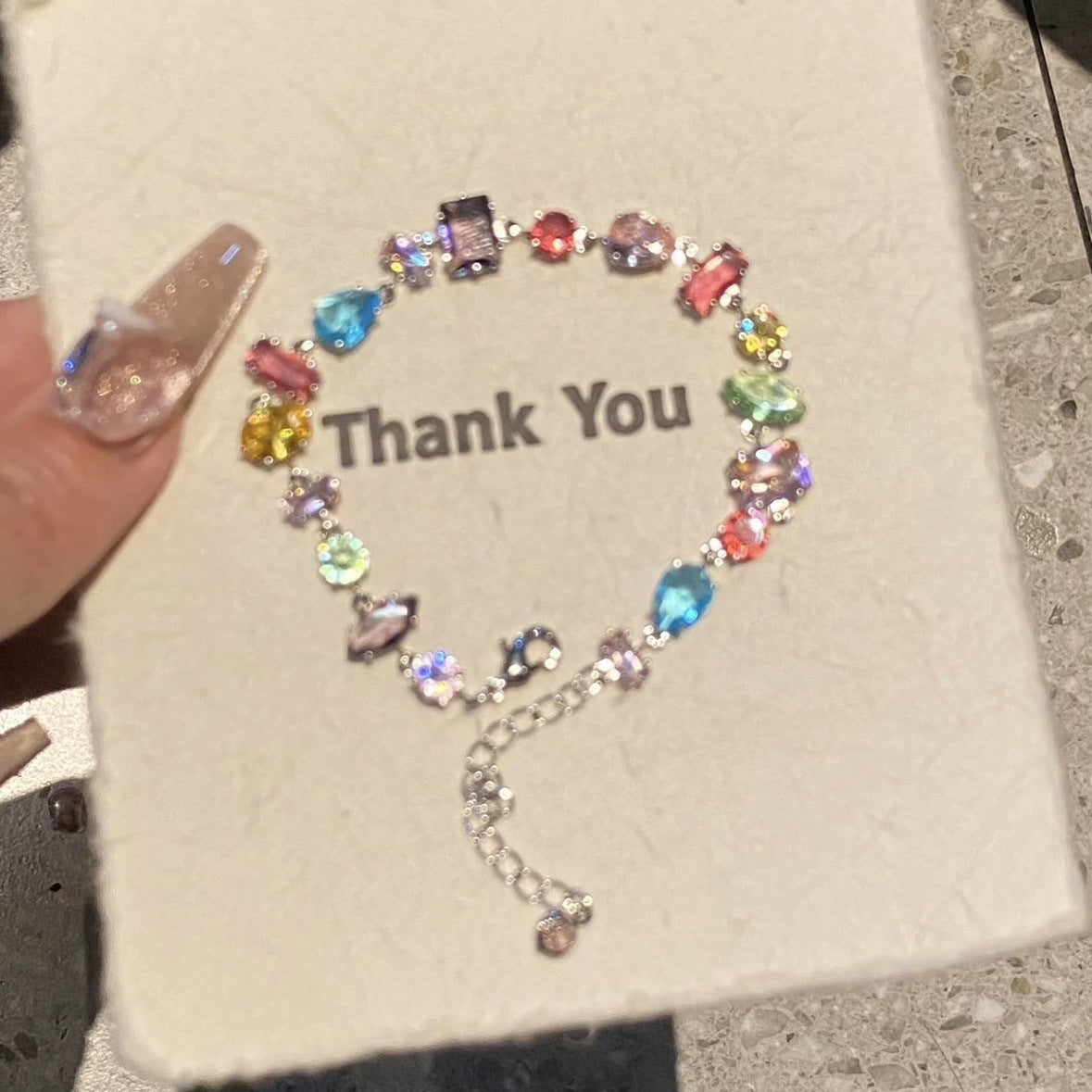 Handcrafted Zircon Drop Bracelet For Women Love