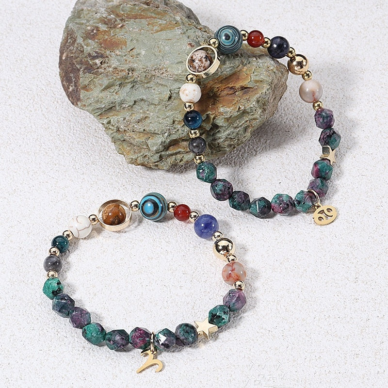 Natural Stone Twelve Constellations Bracelet Exclusive