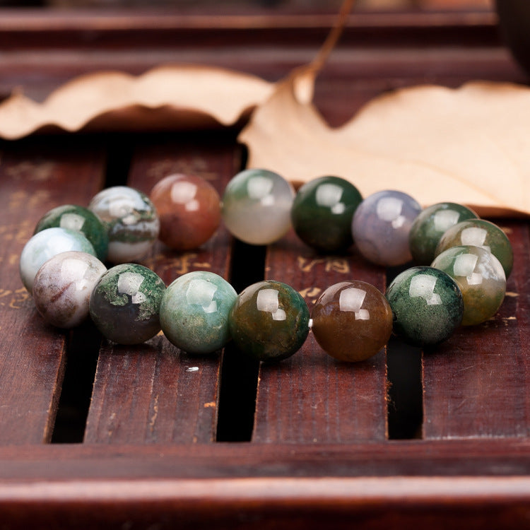 Natural Indian Agate Bracelet Unisex Balance