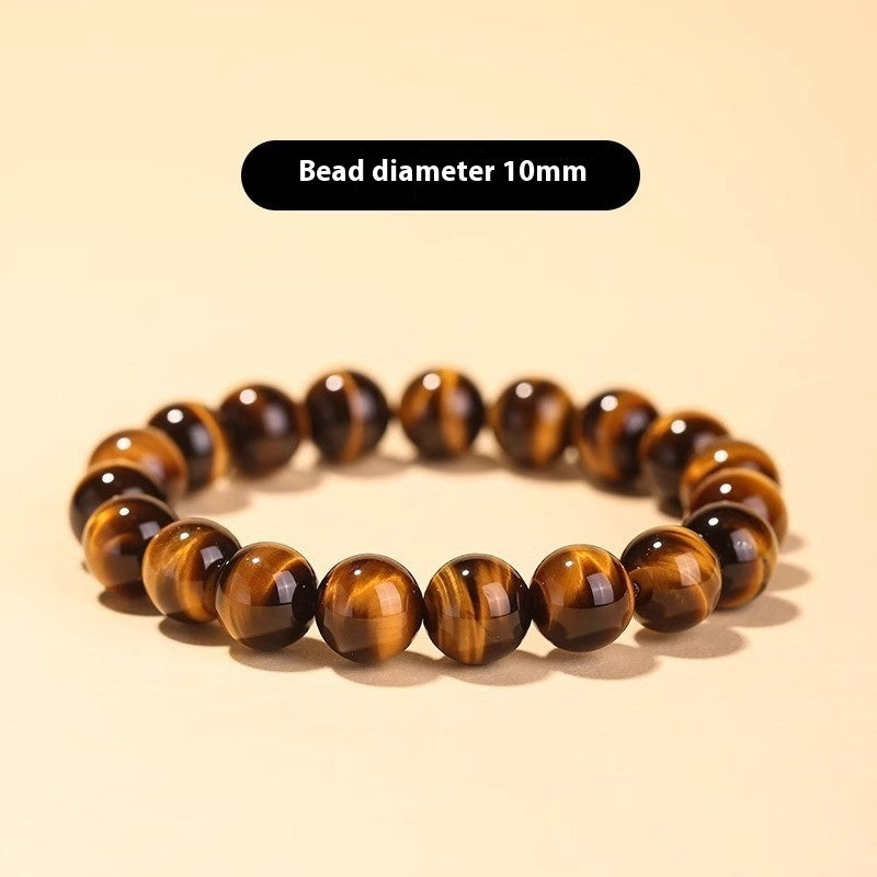 Tigereye Buddha Rosary Bracelet Ethnic Style Beaded Unisex