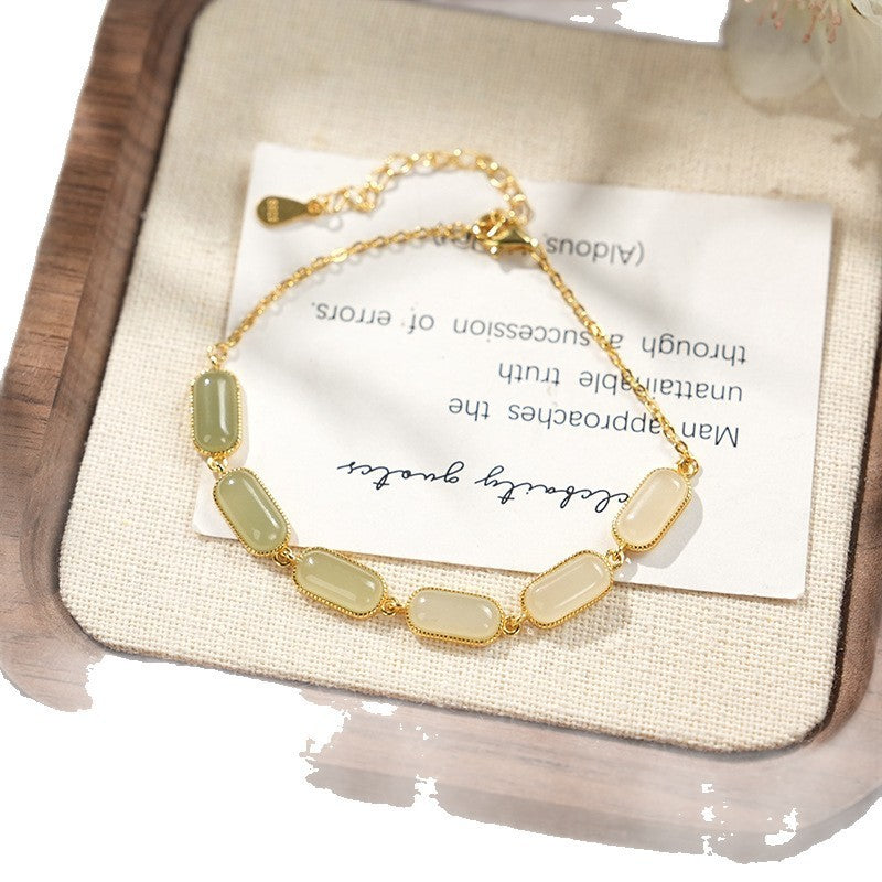Hetian Jade Bracelet for Women Balance Healing
