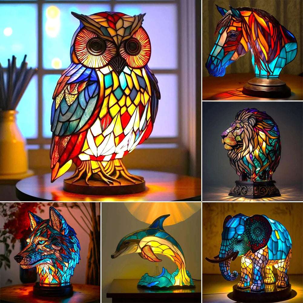 3D Colored Animal Light Desk Lamp for Home Decoration