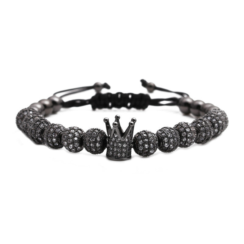 Zircon Crown Woven Bracelet With Micro Inlays Exclusive