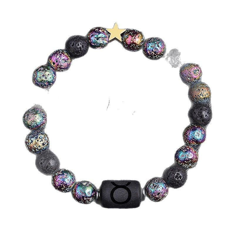 Twelve Constellation Natural Stone Beaded Bracelet Elite