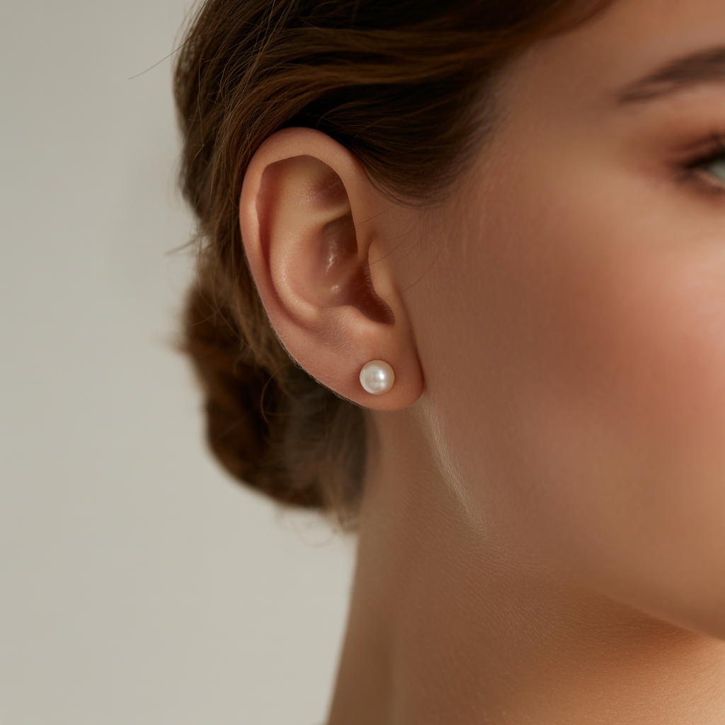 Timeless Elegance, Effortless Grace Pearl Stud Earrings
