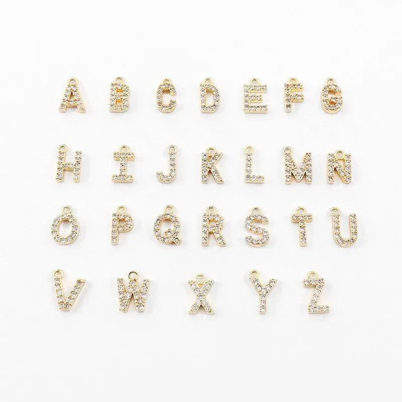 Dainty Beaded Initial Bracelet