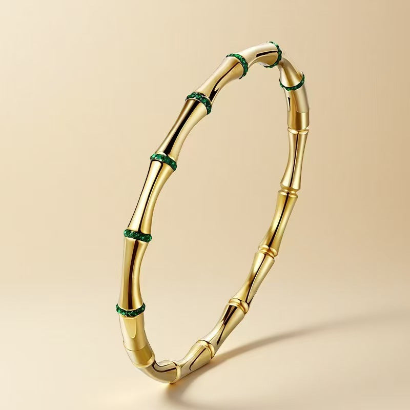 Stainless Steel Colorfast Bamboo Bracelet Limited