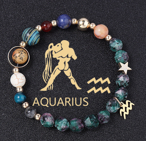 Natural Stone Twelve Constellations Bracelet Exclusive