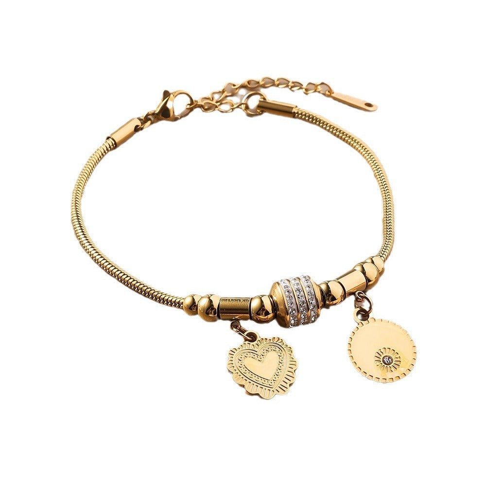 Stainless Steel Bracelet 18K Vacuum Plating Electroplated