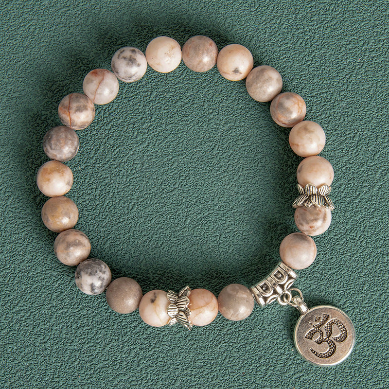 Natural Indian Agate Bracelet for Men