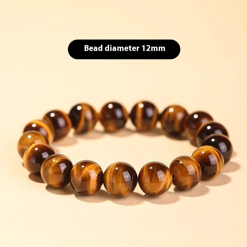 Tigereye Buddha Rosary Bracelet Ethnic Style Beaded Unisex