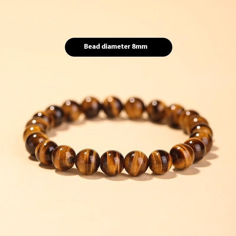 Tigereye Buddha Rosary Bracelet Ethnic Style Beaded Unisex