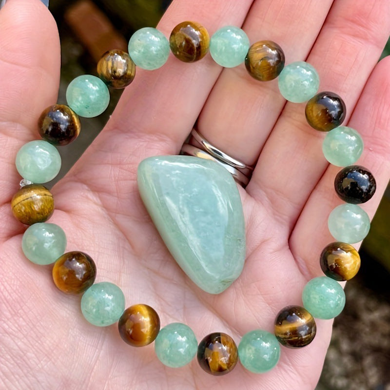 Tiger Eye Beaded Bracelet 8mm Unisex Elegance Collection