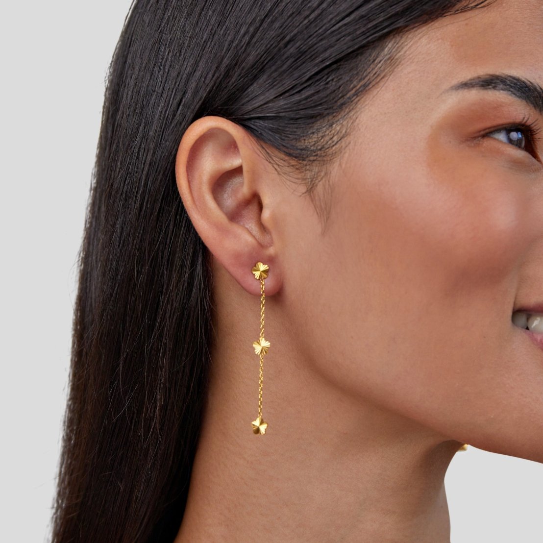 Flower Power Petal Drop Earrings