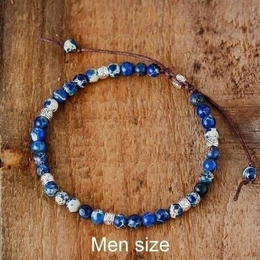 Handmade Purple Jasper Stone Adjustable Bracelet™