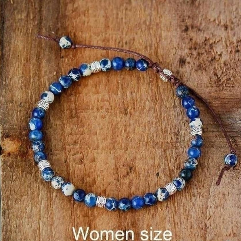 Handmade Purple Jasper Stone Adjustable Bracelet™