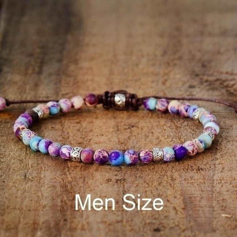 Handmade Purple Jasper Stone Adjustable Bracelet™