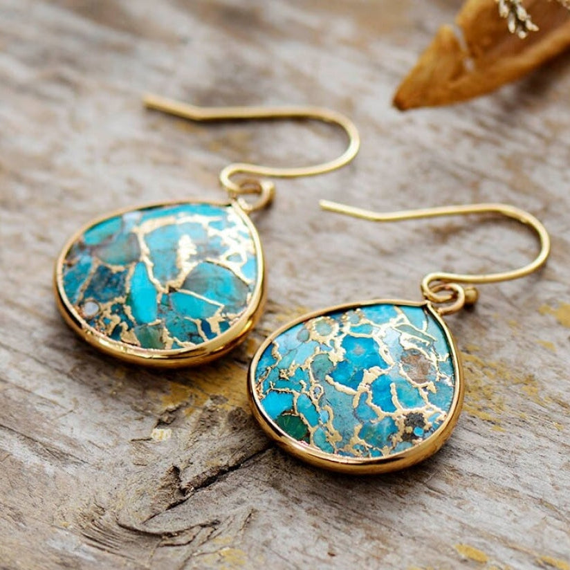 Handmade Turquoise Jasper Earrings™