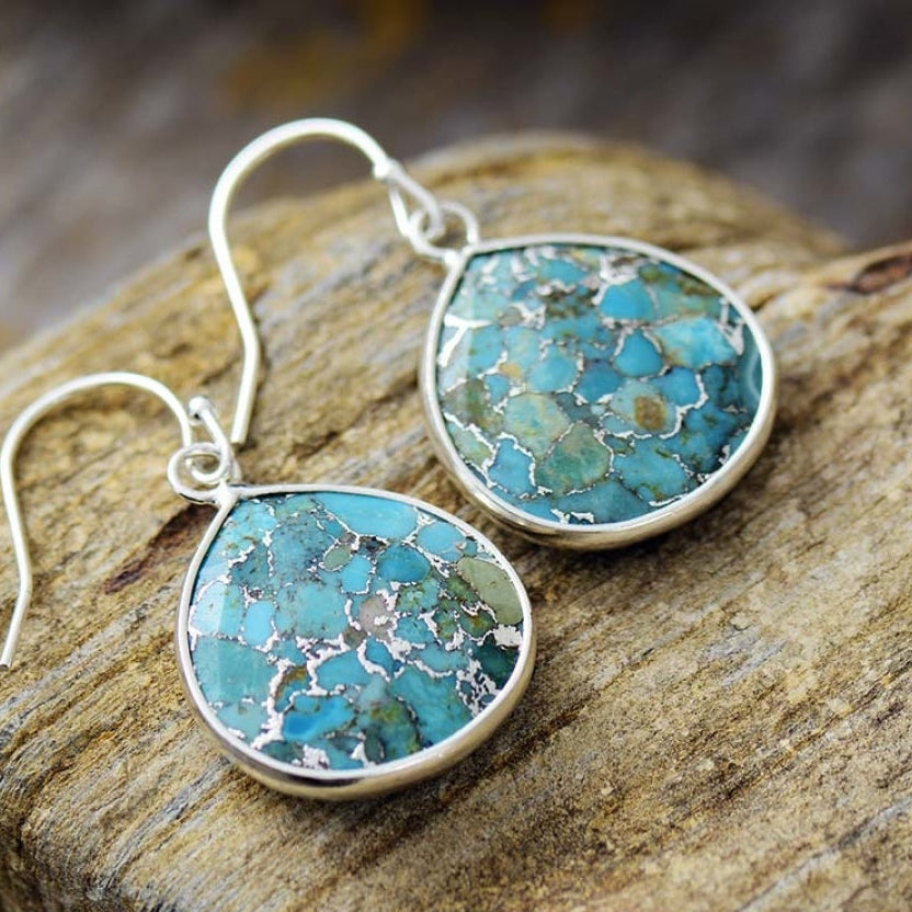 Handmade Turquoise Jasper Earrings™
