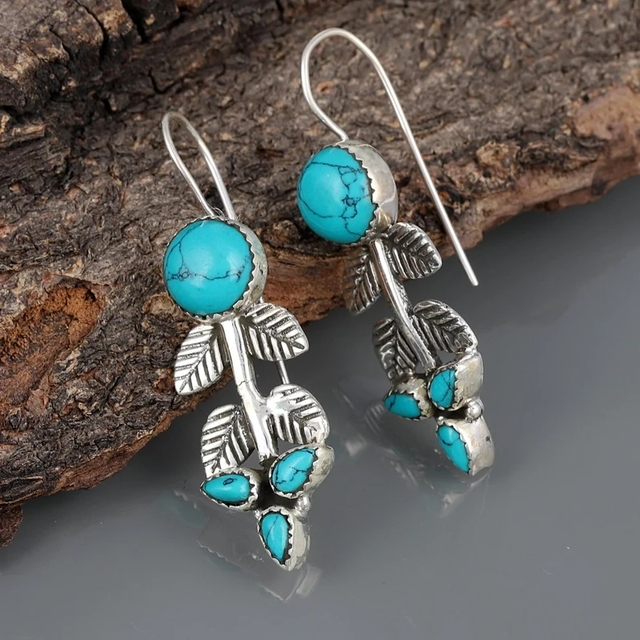 Silver Boho  with Turquoise Stone