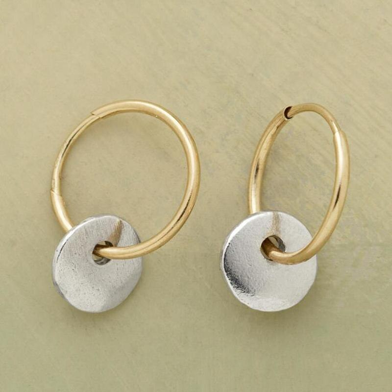 Exclusive Vintage Gold and Silver Earrings