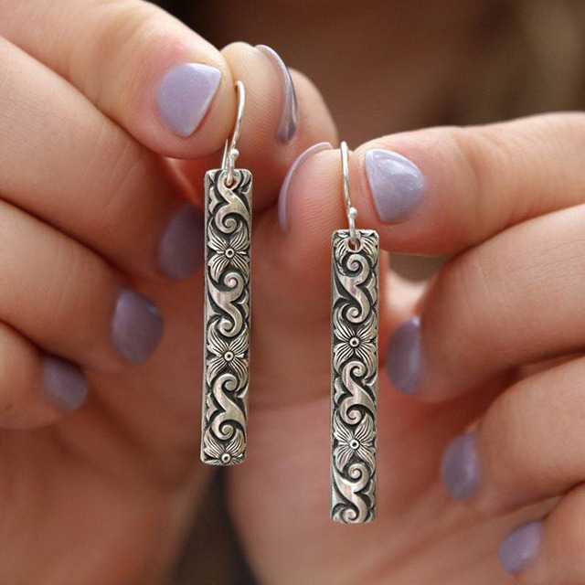 Rectangular Boho Earrings