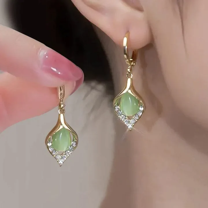 Golden Green Crystal Elegant
