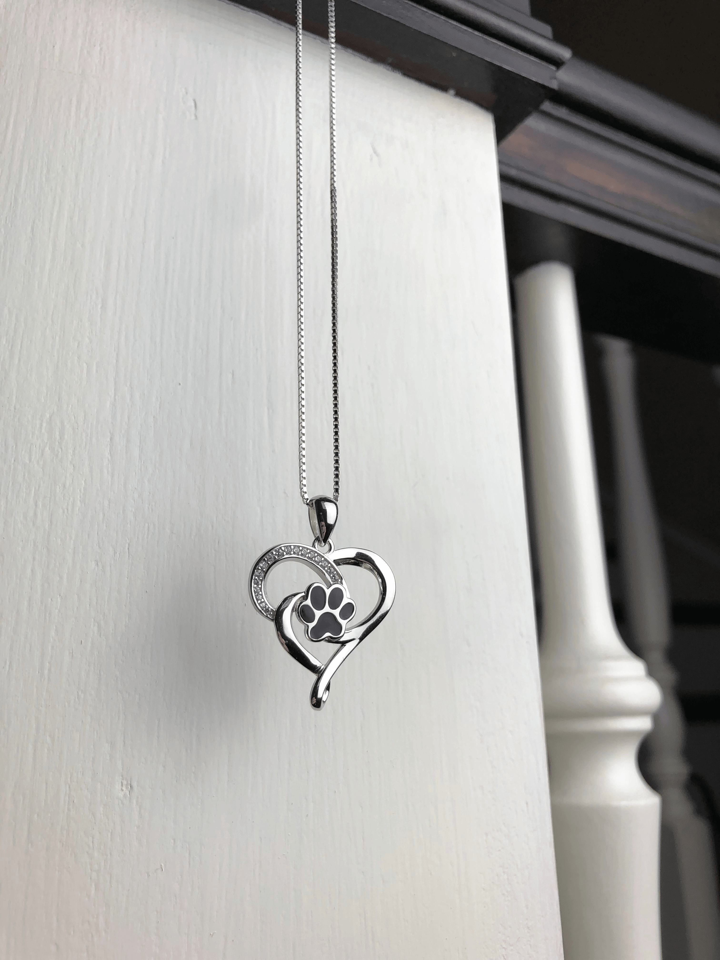 Infinity Heart Paw Necklace