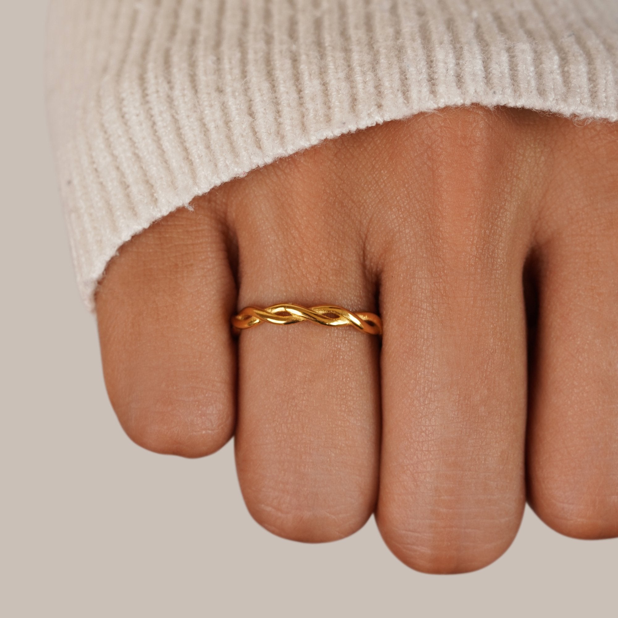 Gold Twist Ring