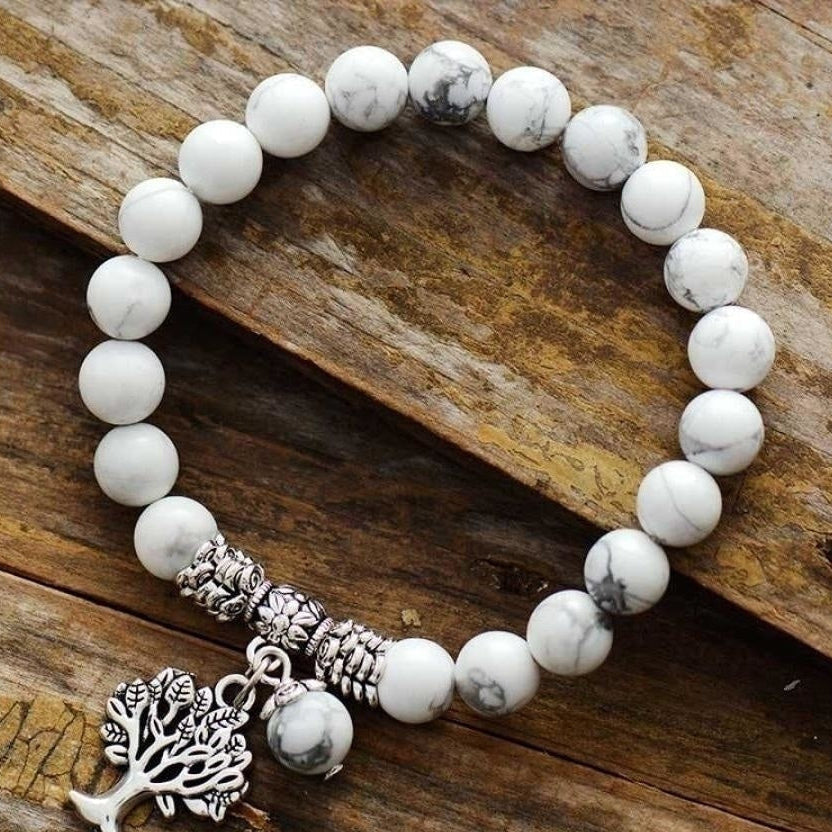 Natural Amazonite Tree Of Life Bead Bracelet™