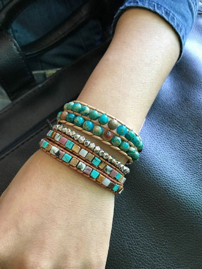 Silver Antique Meditation Bracelet