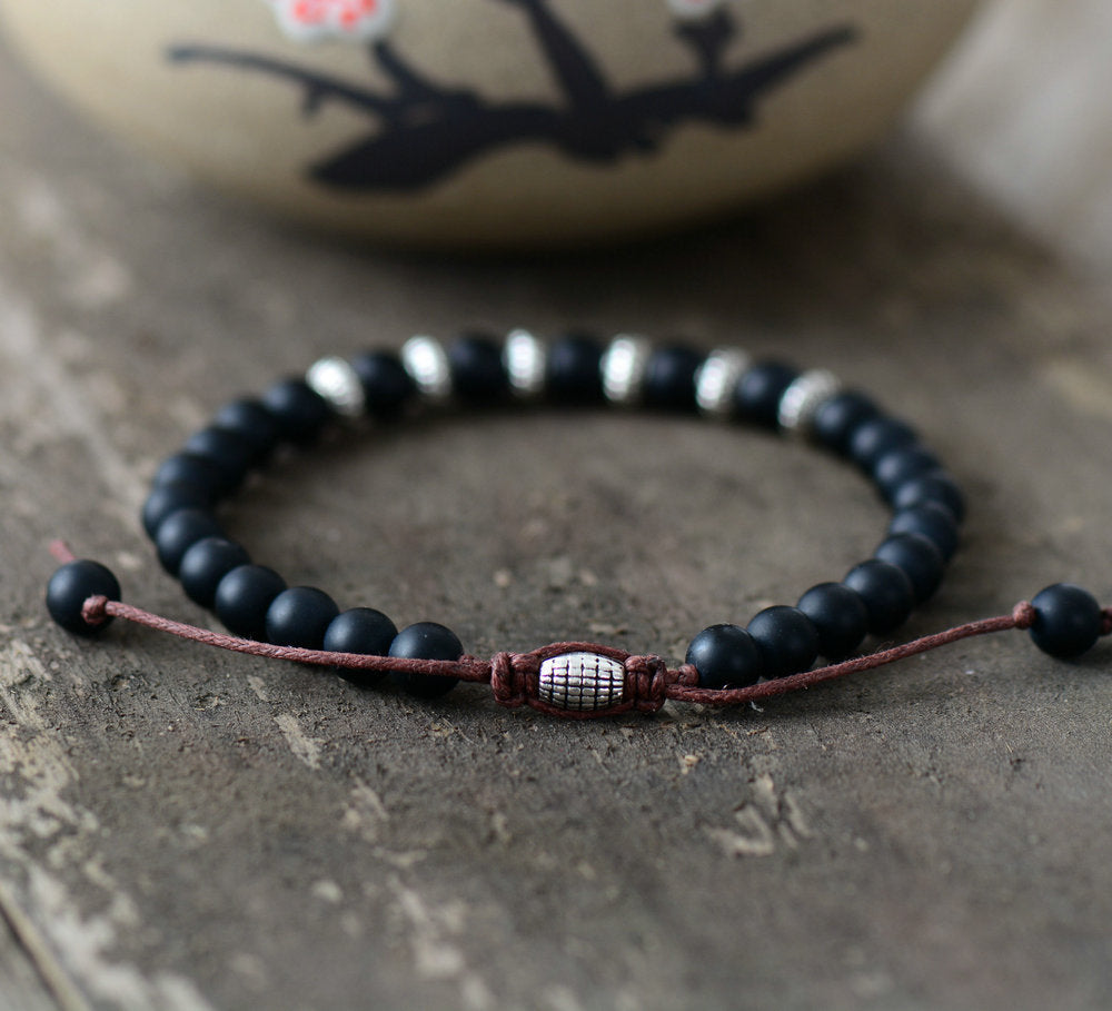Black Onyx Beaded Bracelet