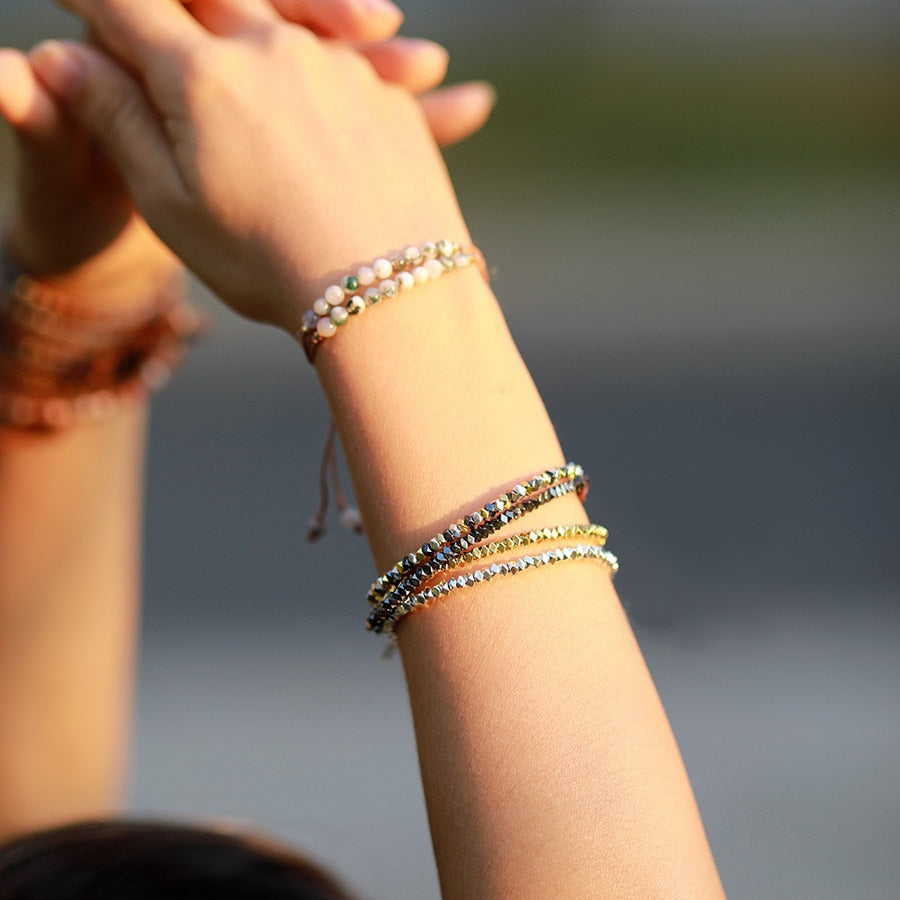 Polygon Bead Bracelet