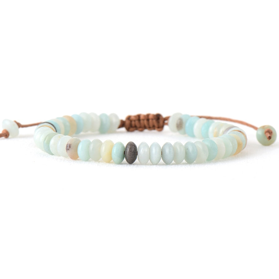 Amazonite Disc Beads Bracelet