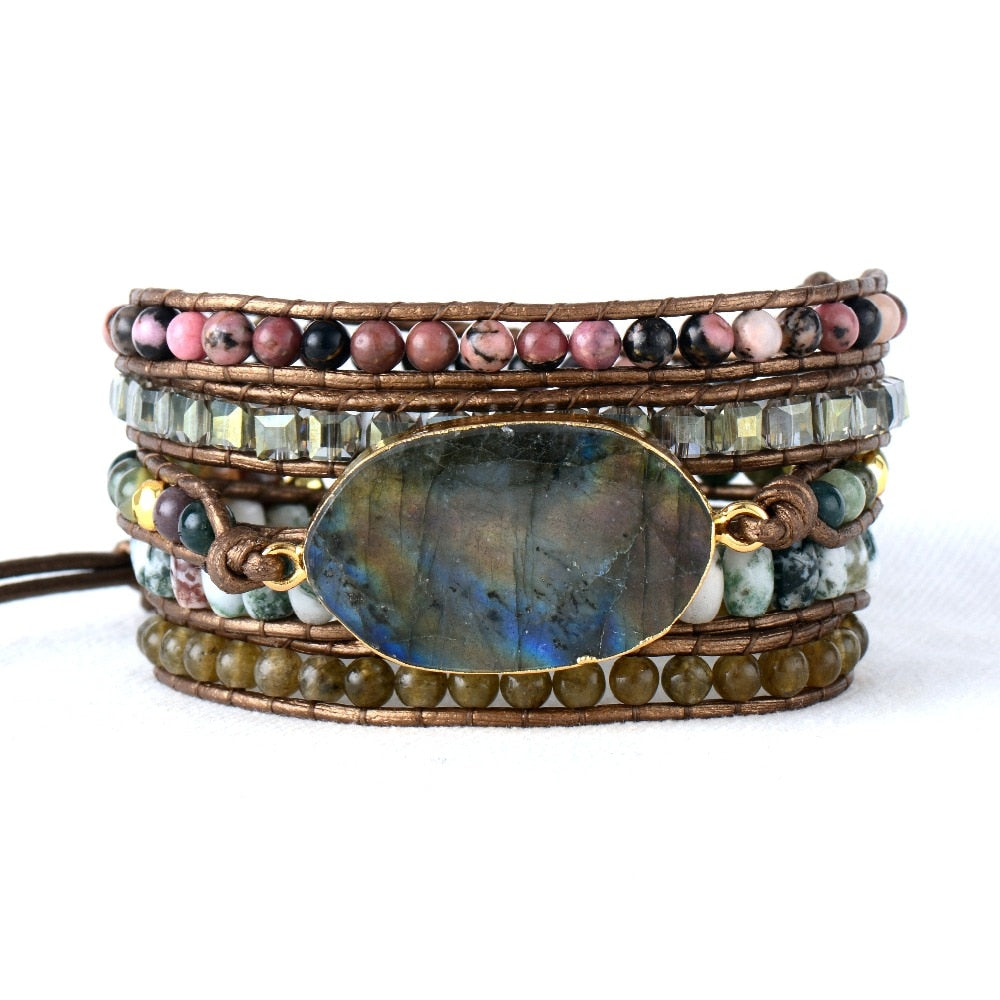 Labradorite Crystal Premium Bracelet