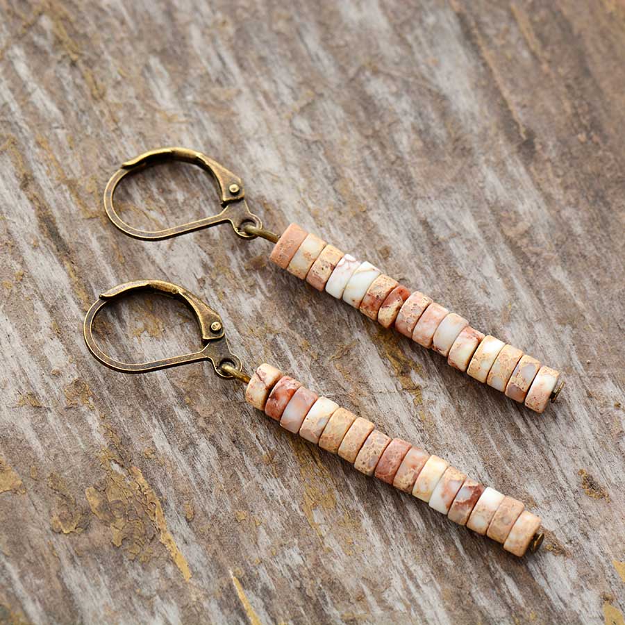 Natural Stone Vintage Earrings