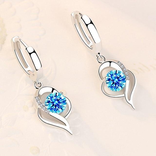Floral Studs with Zirconia