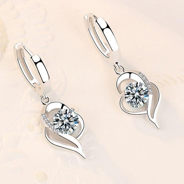 Floral Studs with Zirconia