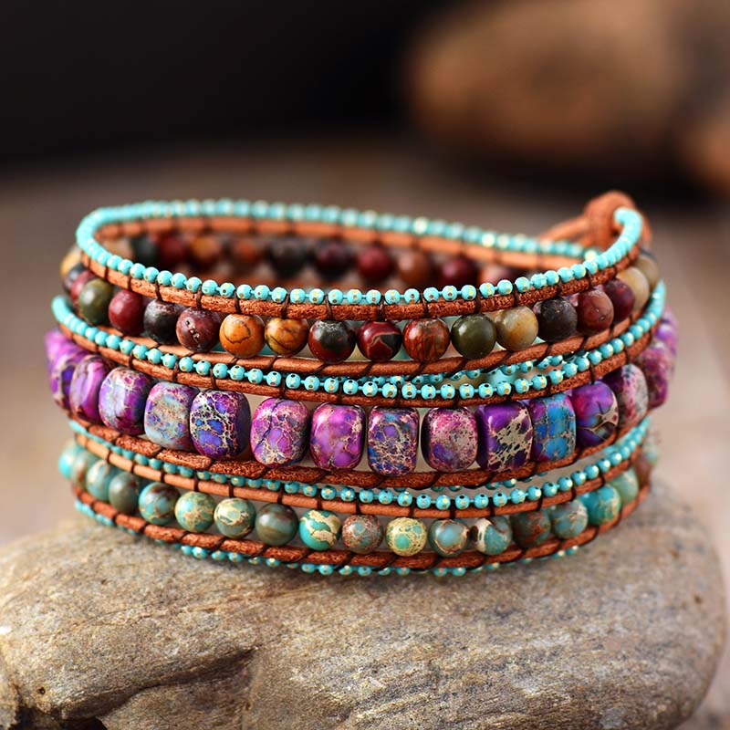 Vintage Purple Statement Bracelet