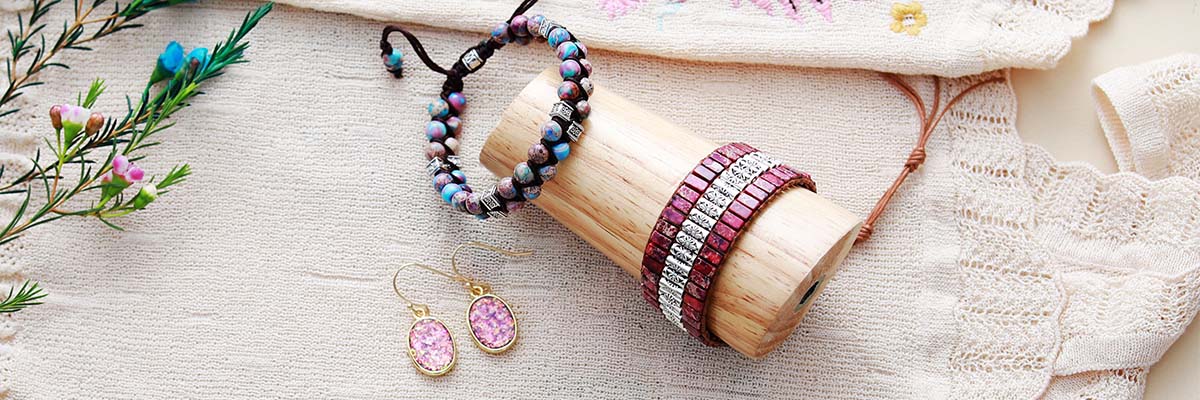 Amethyst Antique Statement Wristband Bracelet