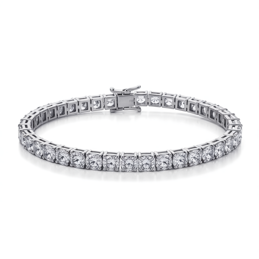 Timeless Brilliance Round Cut Tennis Bracelet